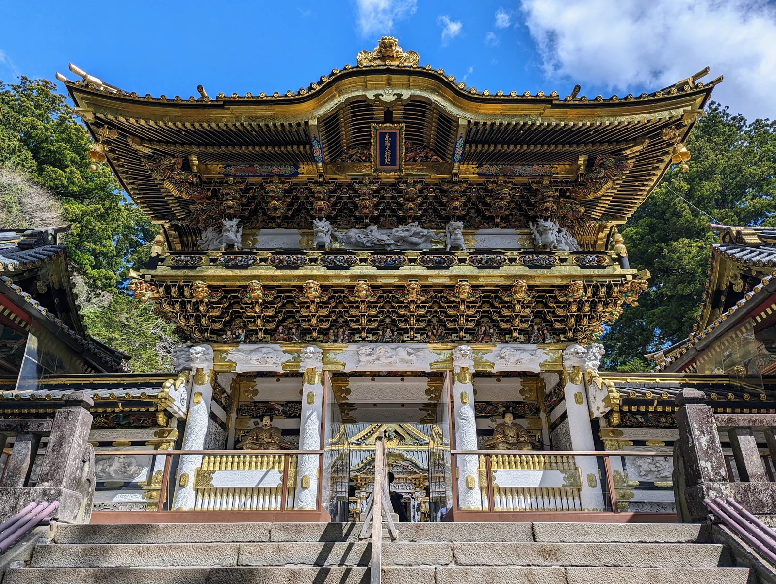 Yomeimon Gate at Nikko Toshogu Shrine, a UNESCO World Heritage carved facade often compared to scenes from Demon Slayer's mountain spirit world