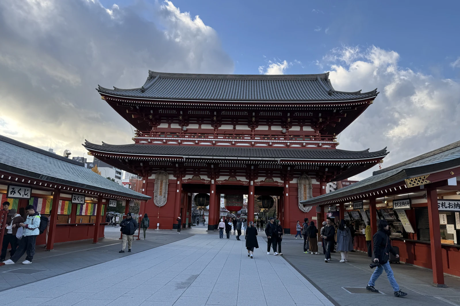 Sensoji Temple Hozomon Gate in Asakusa, the Taisho-era temple grounds that match the Demon Slayer aesthetic