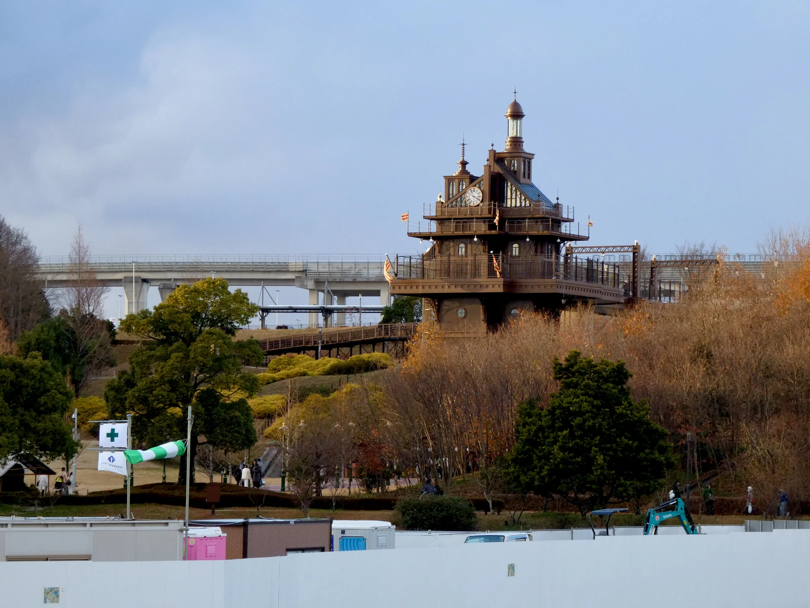 Elevator Tower in Hill of Youth, the Castle in the Sky / Howl-inspired area at Ghibli Park