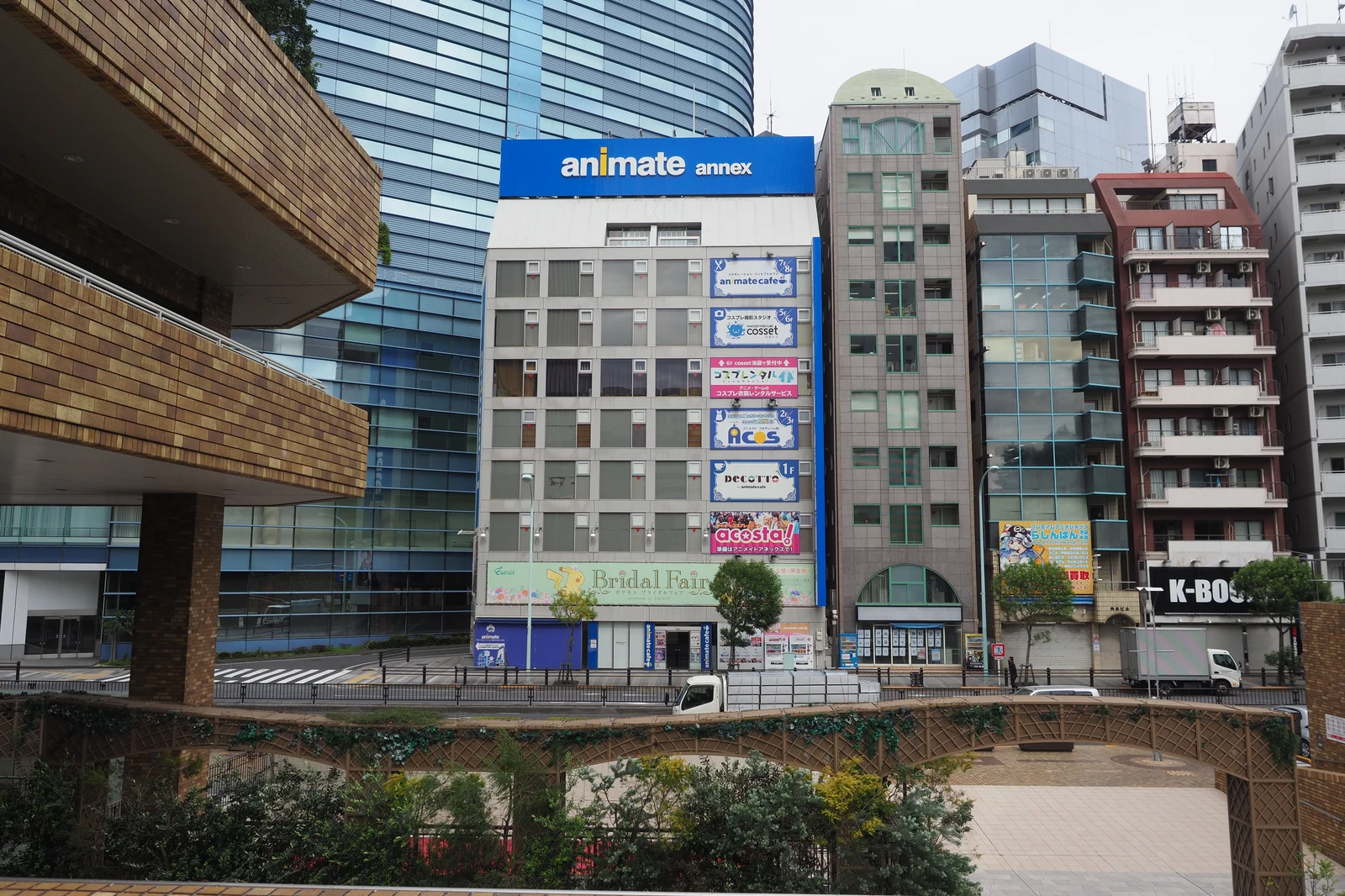Animate Annex storefront in Ikebukuro — anchor of the Otome Road anime shopping district where many collab cafes pop up