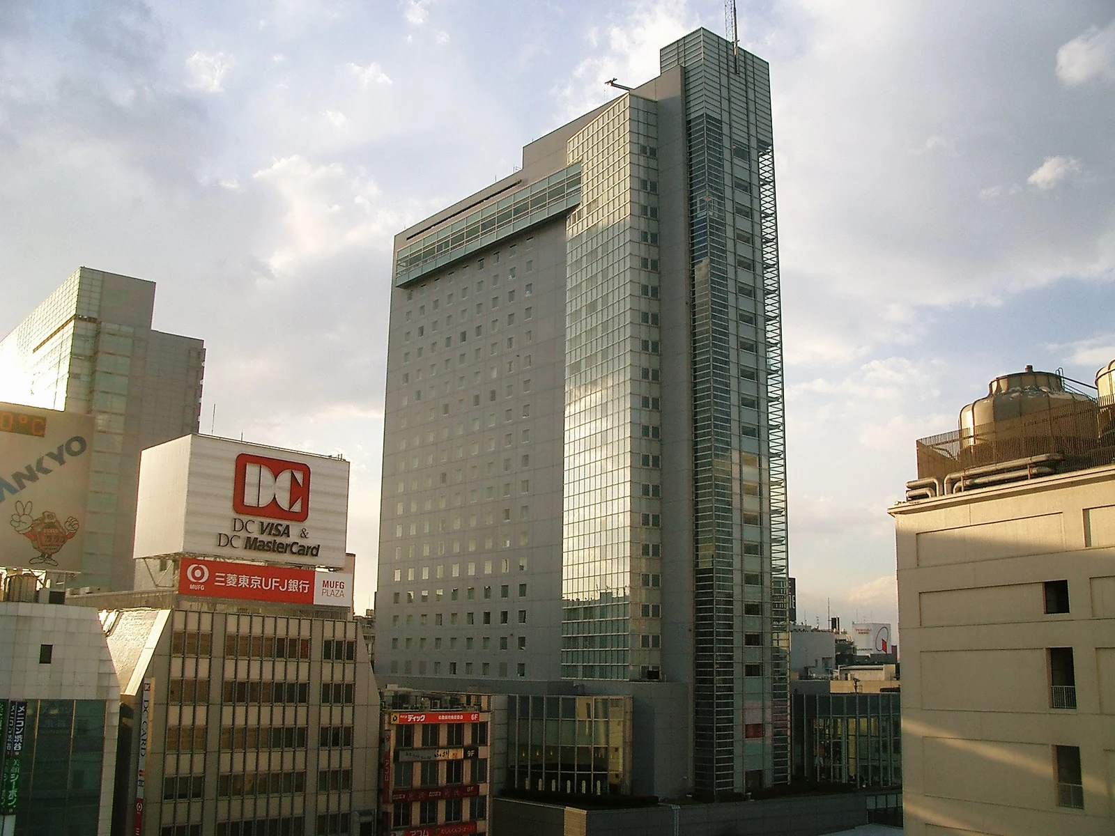 Shibuya Mark City East tower — the large mixed-use commercial and office building adjacent to Shibuya Station, used as a wide-shot backdrop in JJK Shibuya Incident