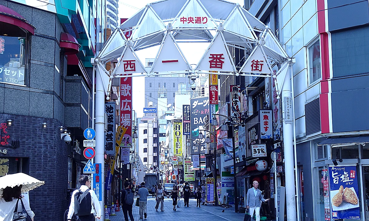 Ikebukuro west gate area where the Sandwich Diner DECOTTO My Hero Academia collab runs through April 26, 2026